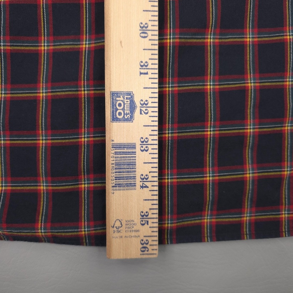 Ralph Lauren Shirt Mens 3XLT Black Plaid Long Sleeve Blake Cotton Button Down - Picture 9 of 11